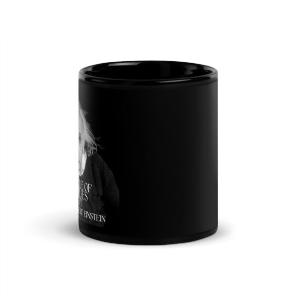 Albert Einstein Black Mug- In the Middle of Difficulty Lies Opportunity - Image 3