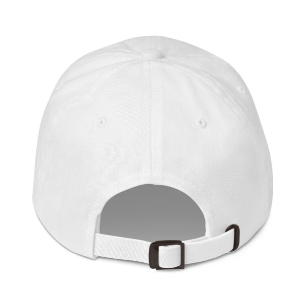 NEVER GIVE UP.  White Chino Cotton Hat - Image 4